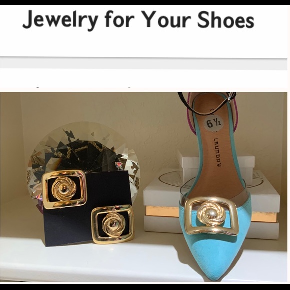 Big Buckle Shoe Jewelry Clips GOF9 - Picture 1 of 2